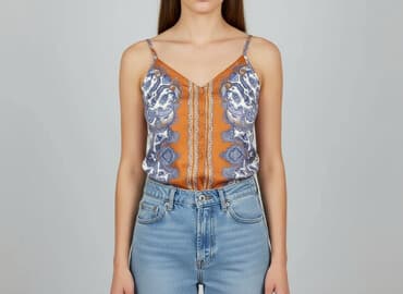 h m body koronkowe czerwone: H&M, Body damskie, rozmiar S — 7