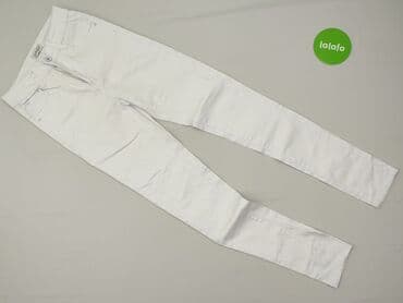 biale szerokie jeansy: Jeansy damskie, rozmiar XS — 2