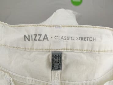 biale leginsy 104: Spodnie materiałowe damskie, rozmiar L — 4