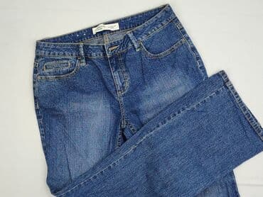 czerwone sandały na słupku ccc: Jeansy damskie, M — 1