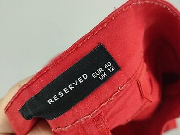 spodnie playboy: Red, Spodnie materiałowe damskie, rozmiar M — 4