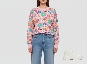 bluzy z pusheenem: Shein, Bluza damska
, rozmiar L — 7