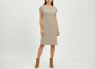 sukienki beżowe midi: Sukienka damska, rozmiar S — 7