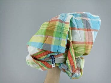 kamizelka futerko 128: Shirt 1.5-2 years, condition - Very good, pattern - Cell, color - Light blue — 4
