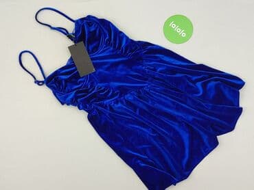 jaki kolor rajstop do granatowej sukienki: Bershka, Sukienka damska, M — 2