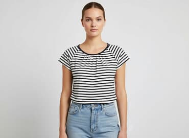 reserved koszulka w paski: Reserved, T-shirt damski, rozmiar S — 1