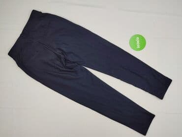 bordowe woskowane spodnie: Spodnie materiałowe damskie, M — 3