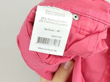 legginsy czarne woskowane: Jackpot, Spodnie materiałowe damskie, rozmiar 3XL — 5