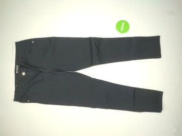 jeansy damskie podarte: Material trousers for women, size S (EU 36) — 2