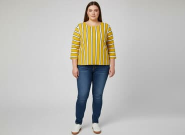 ubrania dla 50 latki: F&F, Bluzka damska, rozmiar 5XL — 6