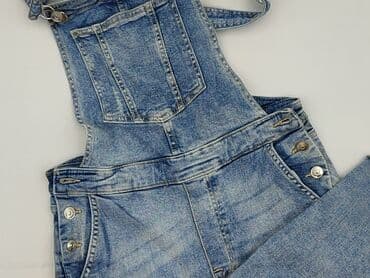 podarte jeansy: H&M, Dungarees for women, size S (EU 36) — 1