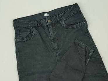 czarne szerokie jeansy: Pimkie, Jeansy damskie, rozmiar M — 1