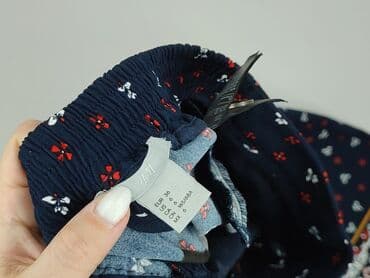 granatowe chinosy damskie: H&M, Spodnie materiałowe damskie, rozmiar S — 4