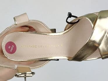 jakie buty do srebrnej sukienki: Zara, Sandals for women, 36 — 6