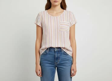 sukienki w paski na wesele: Bluzka damska, rozmiar L — 1