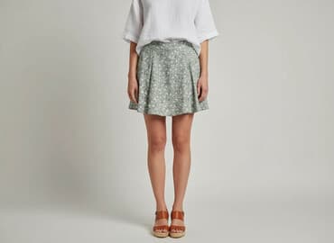 spódniczka mini rozkloszowane: FB Sister, Spódnica damska, rozmiar L — 8