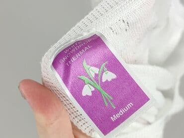 sweter piórkowy na drutach: White, Sweter damski, rozmiar M — 4