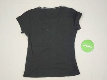 czarne t shirty w serek damskie: Nice, T-shirt damski, rozmiar M — 3