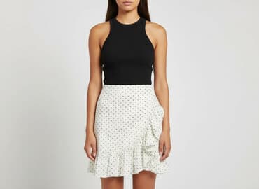 spódnice w groszki stradivarius: H&M, Spódnica damska, rozmiar L — 7