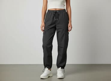 spodnie moro jogger damskie: Spodnie cargo damskie, rozmiar M — 6