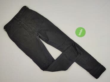 dżinsy z wysokim stanem czarne: Denim, Jeansy damskie, rozmiar S — 3