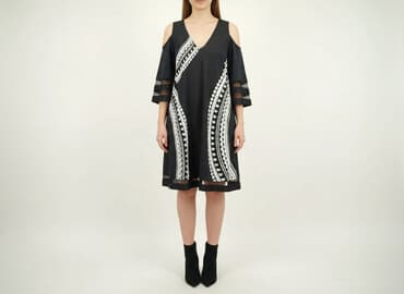 sukienka z przezroczystymi rękawami zalando: Women`s dress, size L — 1