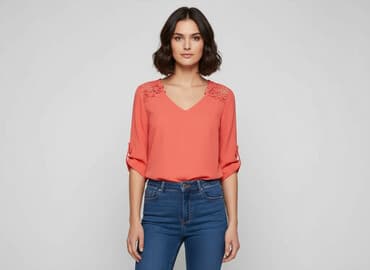 apricot bluzki: Bluzka damska, rozmiar S — 7