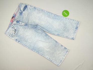 jeansowe: Denim, Spodnie 3/4 damskie, rozmiar S — 2