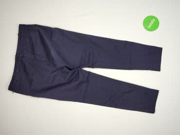 granatowe chinosy damskie: H&M, Spodnie materiałowe damskie, rozmiar XL — 3