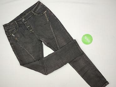 jeansy patchworkowe: Jeansy damskie, rozmiar XL — 2