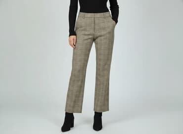 brązowe spodnie woskowane stradivarius: Stradivarius, Spodnie materiałowe damskie, rozmiar S — 1