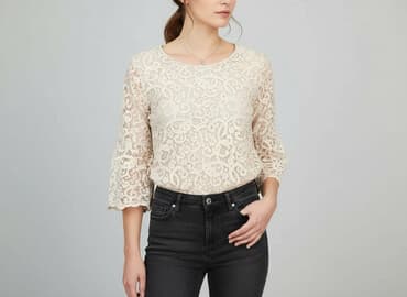 bluzka z kwadratowym dekoltem h m: H&M, Bluzka damska, rozmiar S — 1