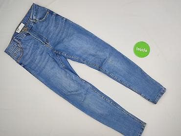 czarne cargo pull and bear: Bershka, Jeans for women, size S — 2