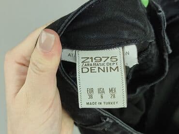 legginsy woskowane push up: Zara, Jeansy damskie, M — 4