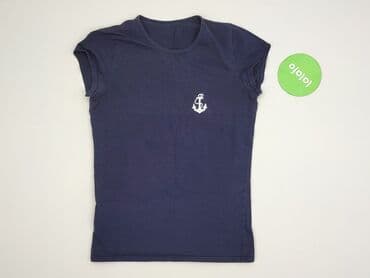 granatowy t shirty: T-shirt damski, rozmiar M — 3