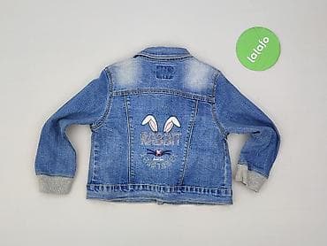 legginsy softshell: Dziecięca kurtka jeansowa, 2-3 lat, 92-98 cm, Happy, stan - Bardzo dobry — 3