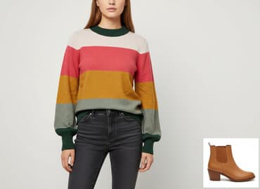 mohito sweter w paski: Vila, Sweter damski, rozmiar M — 6