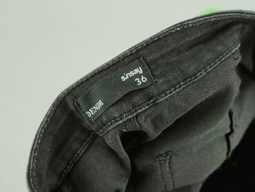 krótkie spodenki damskie jeansowe czarne: Sinsay, Szorty damskie, rozmiar S — 4