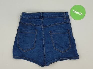 krótkie spodenki z wysokim stanem jeansowe: Szorty damskie, rozmiar M — 3