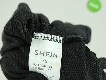 czarny tshirt: Shein, T-shirt damski, rozmiar XS — 5