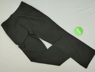 legginsy woskowane wysoki stan: Spodnie materiałowe damskie, rozmiar L — 3
