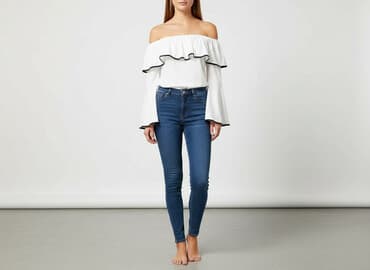 bluzki hiszpanki allegro: SZACHOWNICA, Bluzka damska, rozmiar L — 6