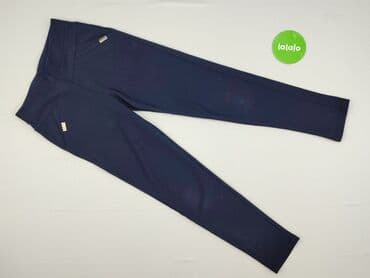 legginsy granatowe damskie: Legginsy Eleganckie damskie, rozmiar S — 2