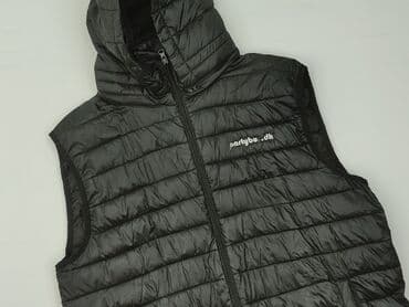 kurtki czarne z kapturem: Kamizelka dla mężczyzn, rozmiar XL — 1