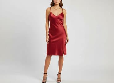 satynowe sukienki mini: Shein, Sukienka damska, rozmiar S — 7