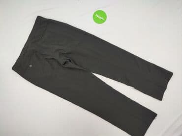 szare szerokie jeansy: Spodnie materiałowe damskie, rozmiar XL — 3