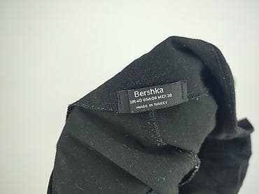 pull and bear spodnie lniane: Bershka, Spodnie materiałowe damskie, rozmiar L — 4