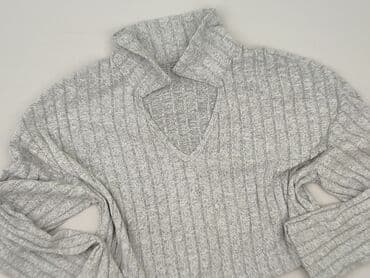 sweter piórkowy na drutach: Sweter damski, rozmiar XL — 1