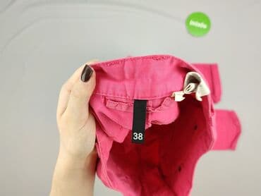 jaka bluzka do różowych spodni: Material trousers for women, size M — 4