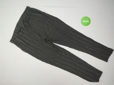 piżama damska z getrami: Spodnie materiałowe damskie, L — 3